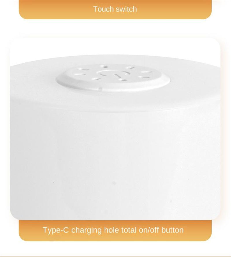 Rechargeable Touch Control Bedside Lamp Night Light for Nursery, Baby Feeding, Bedroom Eye-Caring Soft Glow, Portable Sleep Aid for Infants & New Parents