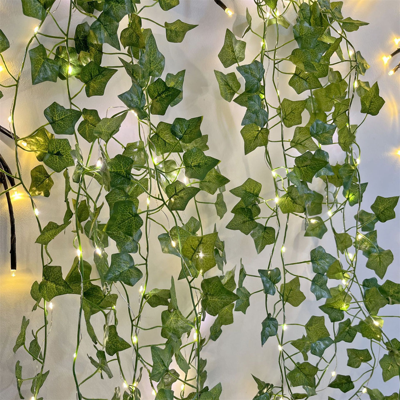 Solar light string LED vine light simulation ivy battery light string courtyard decoration color light copper wire light
