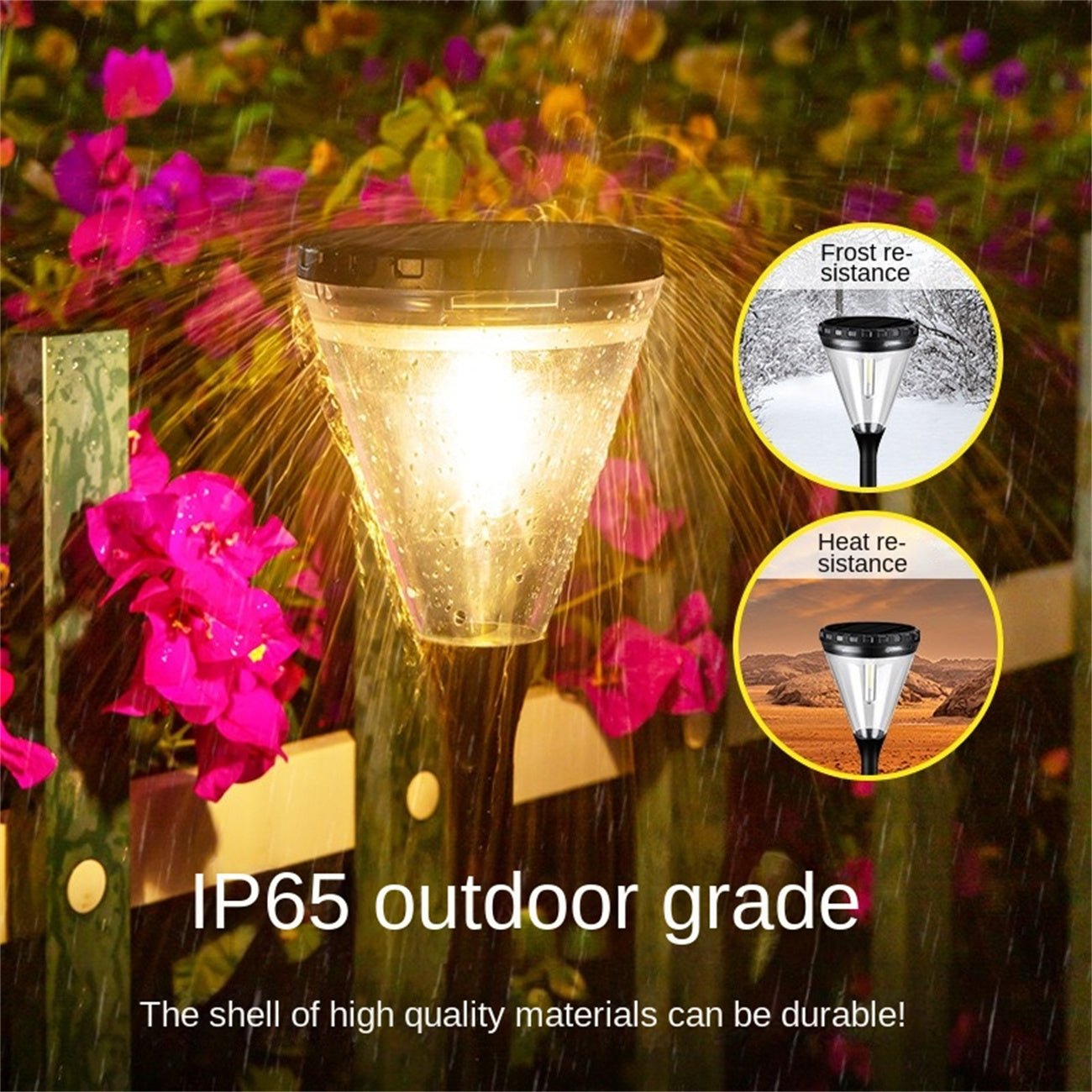 Solar-Powered Outdoor Garden Lights – Auto Dusk-to-Dawn Waterproof Stake Lights, High-Brightness IP65 for Lawn, Villa, Landscape & Pathway Decoration