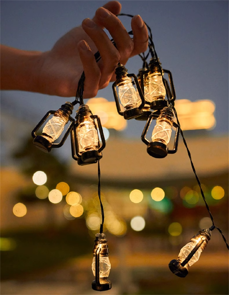 warm white solar string lights patio yard