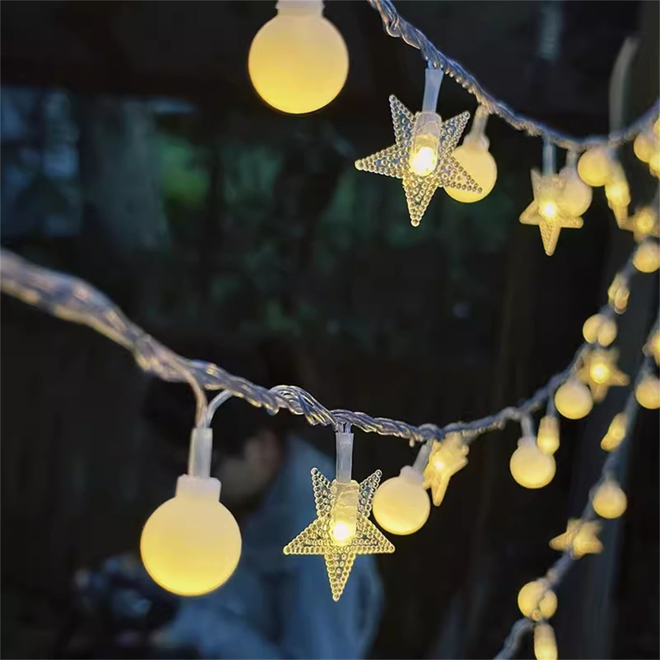 LED string lights out door frosted small white ball string light bulbs for festival party string light decoration floor lamp fairy string lights camp lights atmosphere light