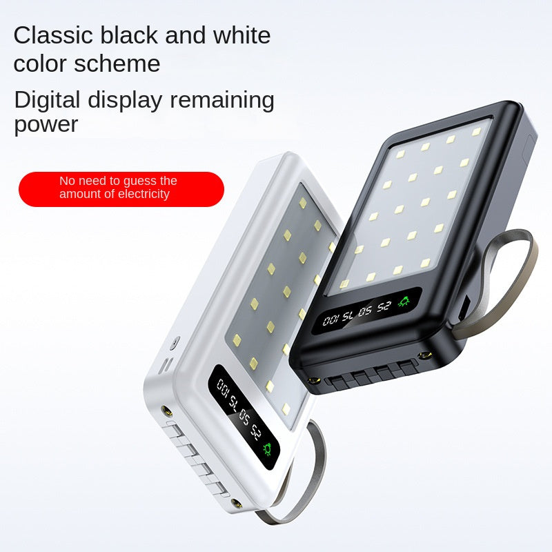Outdoor Camping Light Power Bank 10000mAh 20000mAh Big Capacity Shareable Built-in 4-Line Mobile Power
