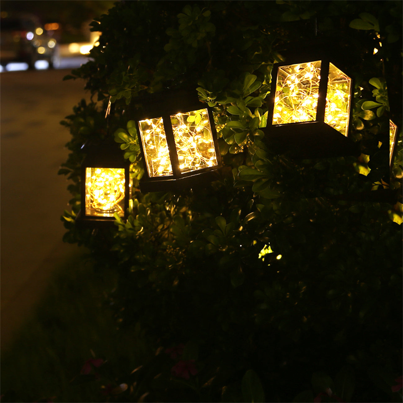 Solar Landscape Lights Garden Decorative Hanging Light Outdoor Tree LED Yard Night Lamp