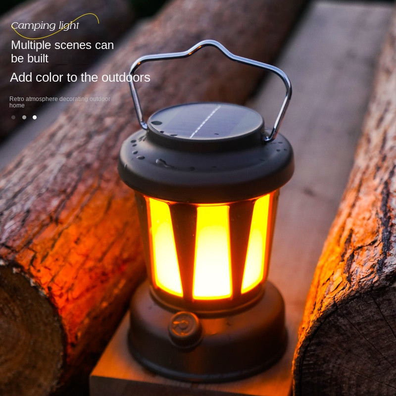New Arrival Green Lantern Solar Camp Light Portable Rechargeable Lamp Table Lamp Solar Powered Vintage Lamp Multi-functional Portable Led Light