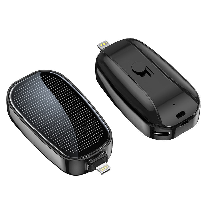 New mini emergency solar power bank built-in wireless power bank for outdoor travel use compact portable power source