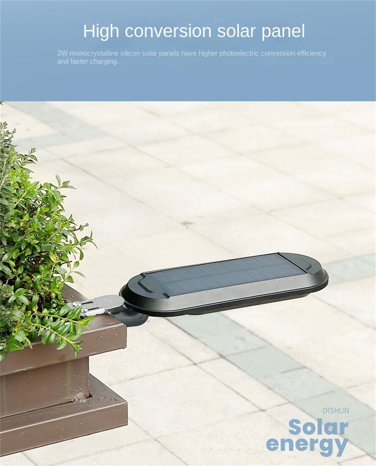 Solar Wall Light - Outdoor Garden Lighting, Motion Sensor LED Solar Powered Wall Lamp for Home Exterior & Pathways