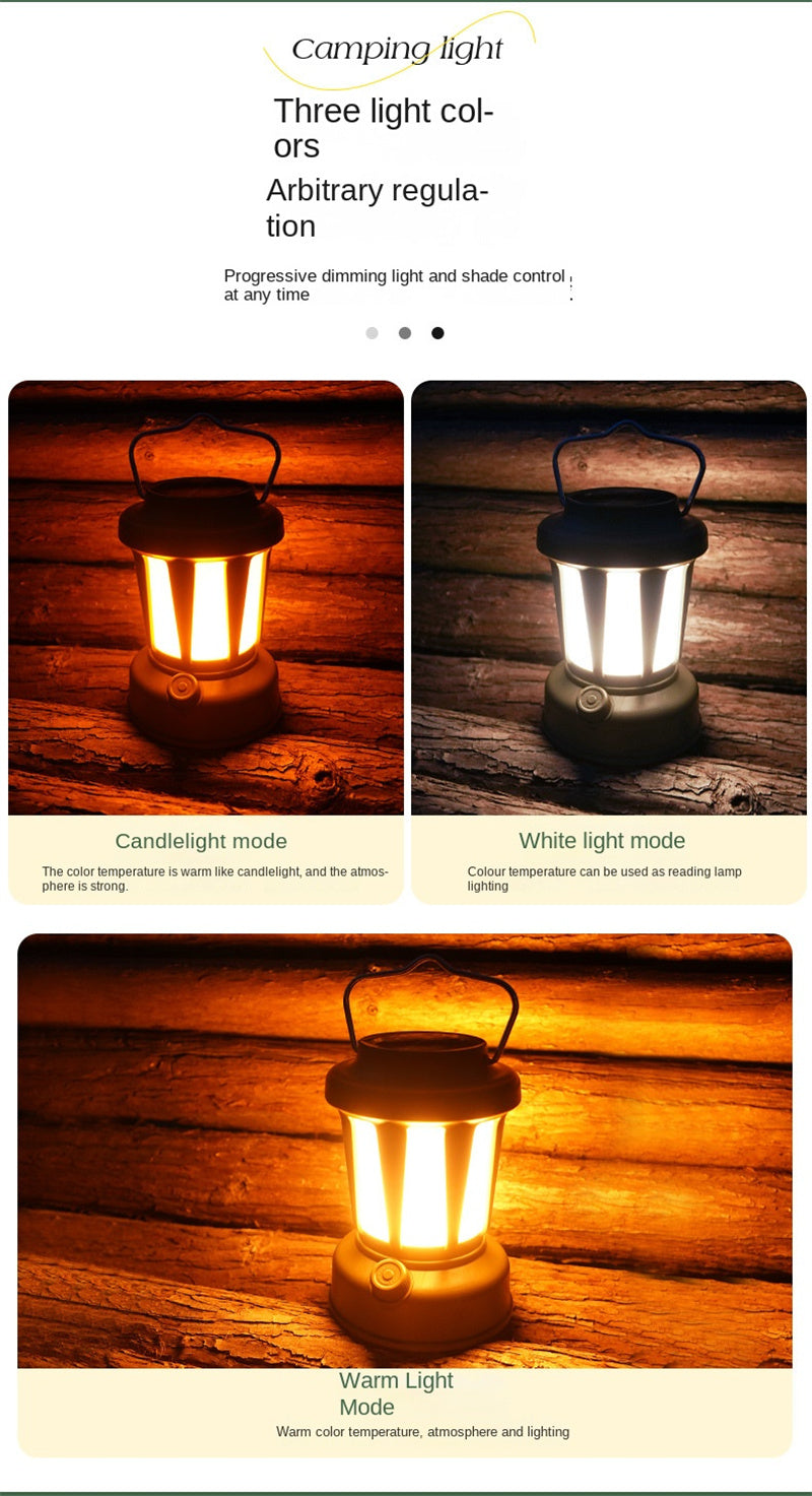 New Arrival Green Lantern Solar Camp Light Portable Rechargeable Lamp Table Lamp Solar Powered Vintage Lamp Multi-functional Portable Led Light