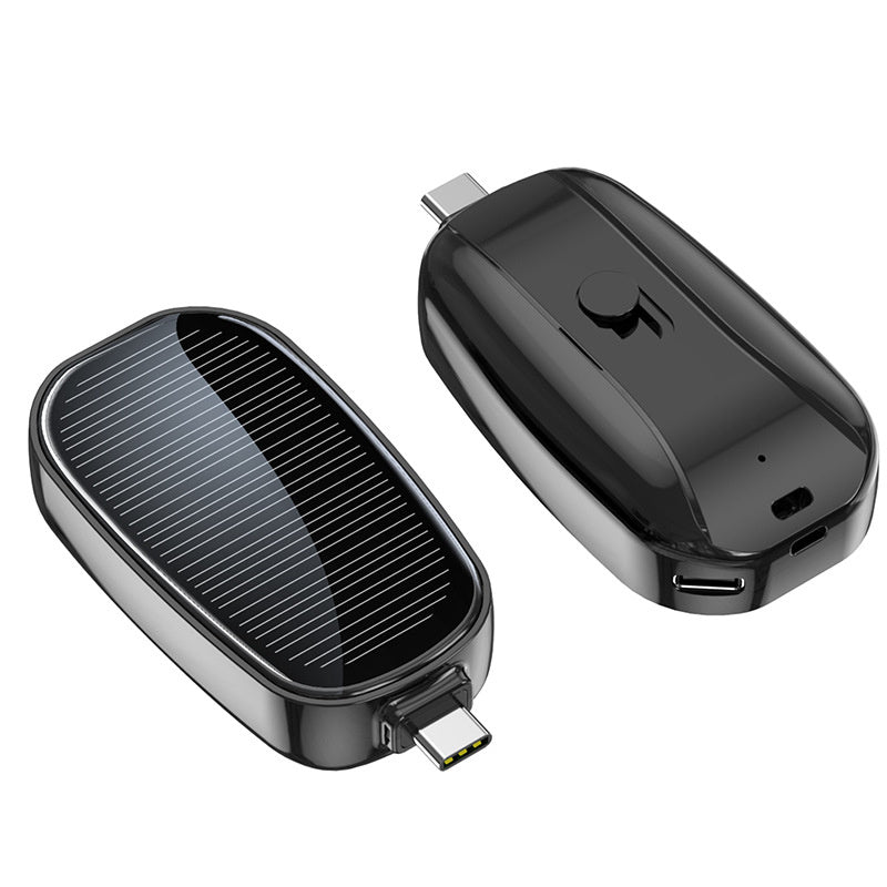 New mini emergency solar power bank built-in wireless power bank for outdoor travel use compact portable power source