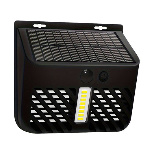 Solar Powered Outdoor Mosquito Killer Lamp Waterproof Electric Bug Zapper with LED Light for Garden, Patio, Yard & Villa
