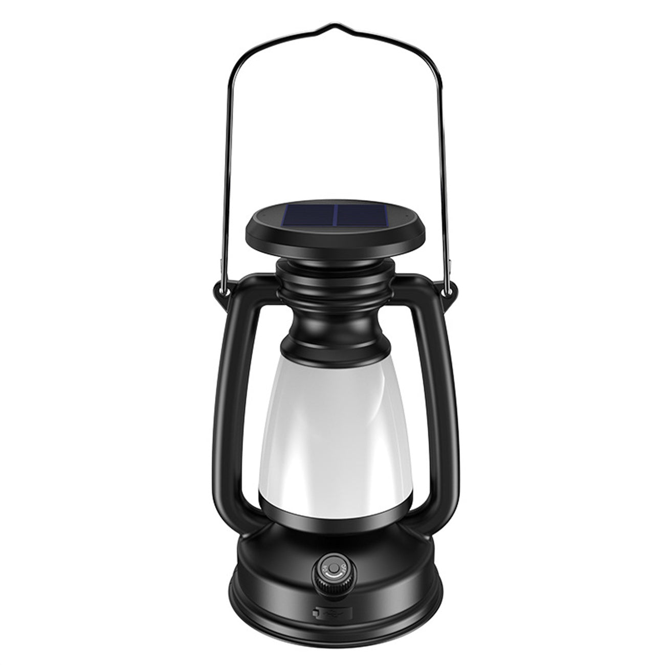Solar Powered Camping Lantern LED Tent Light Emergency Flashlight Outdoor Camping Light Vintage Hurricane Lamp