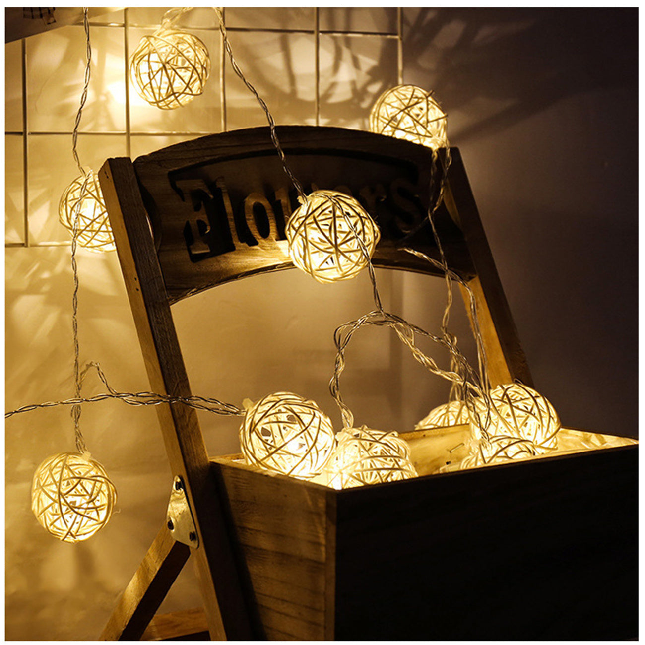 String Lights LED Sepa takraw Weaving LED Strip Light Romantic Thai Handmade Starry Light String Led Lighting
