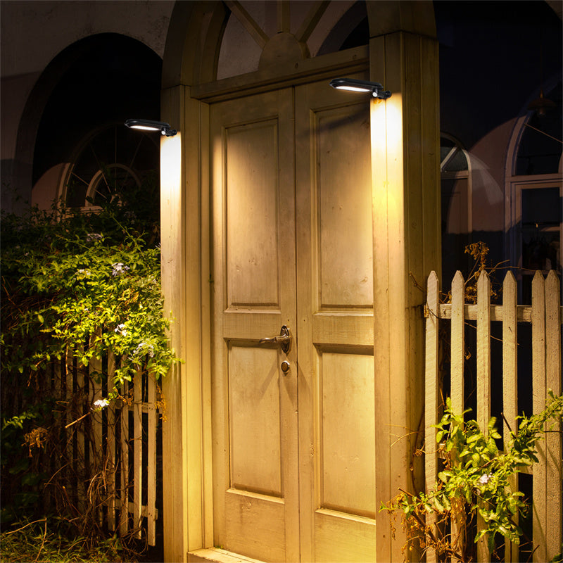 Solar motion sensor wall light for garden