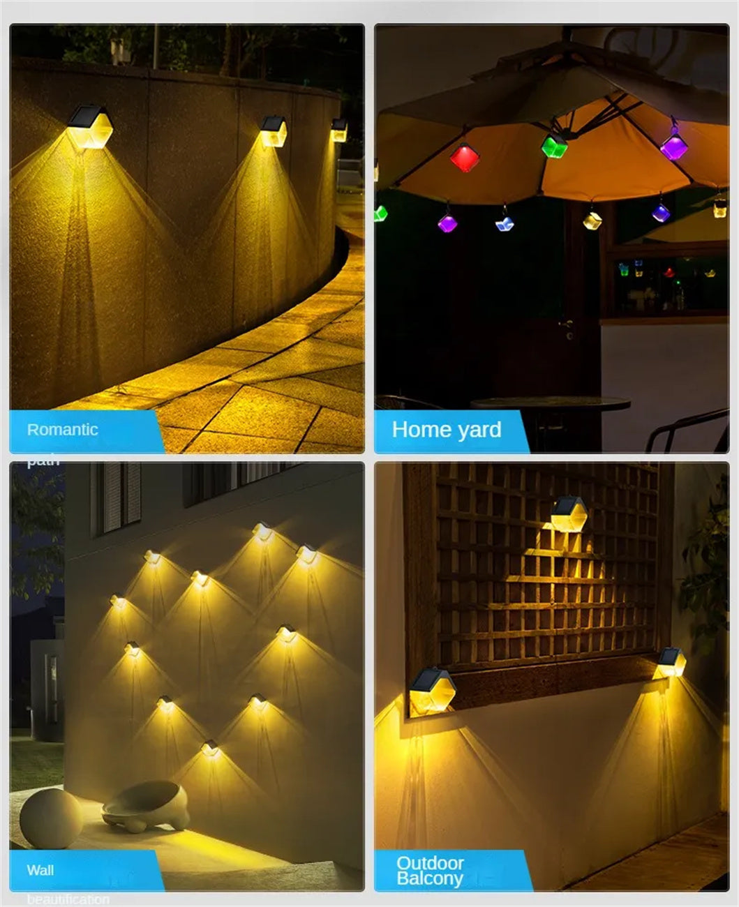 Lumières suspendues de jardin solaire - Lanterne décorative extérieure LED imperméable pour la cour, le patio et la décoration des arbres