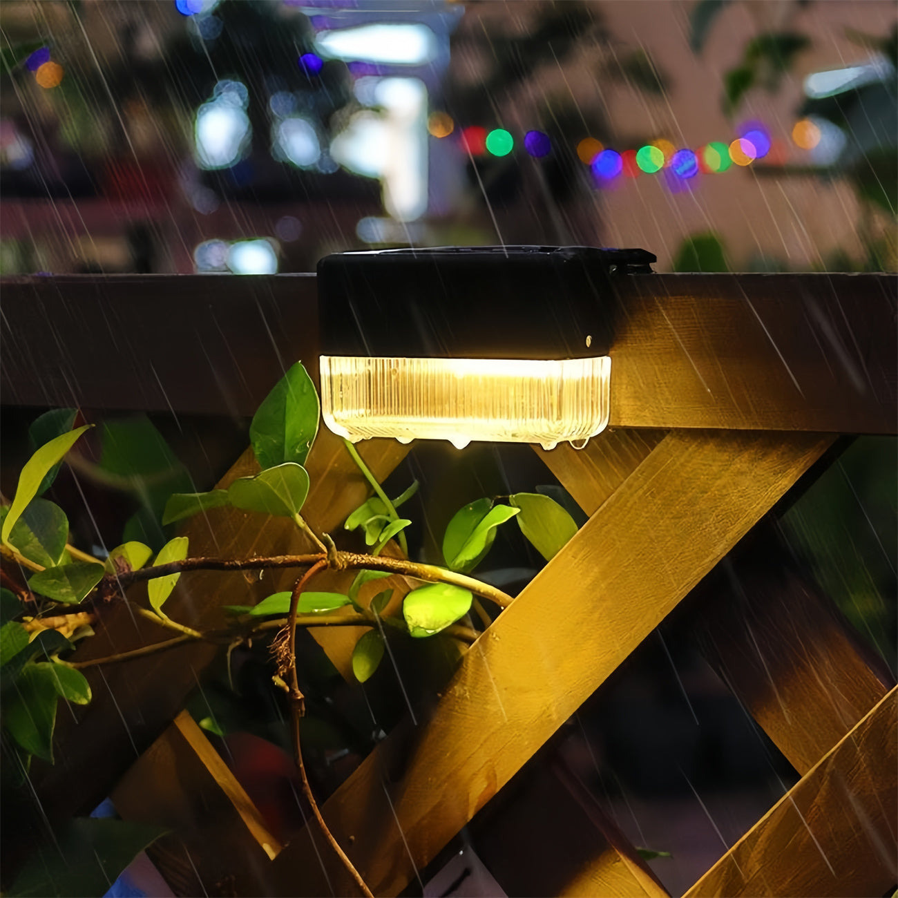 Upgrade solar staircase lights outdoor garden courtyard lights LED fence step railing landscape decoration small wall lights