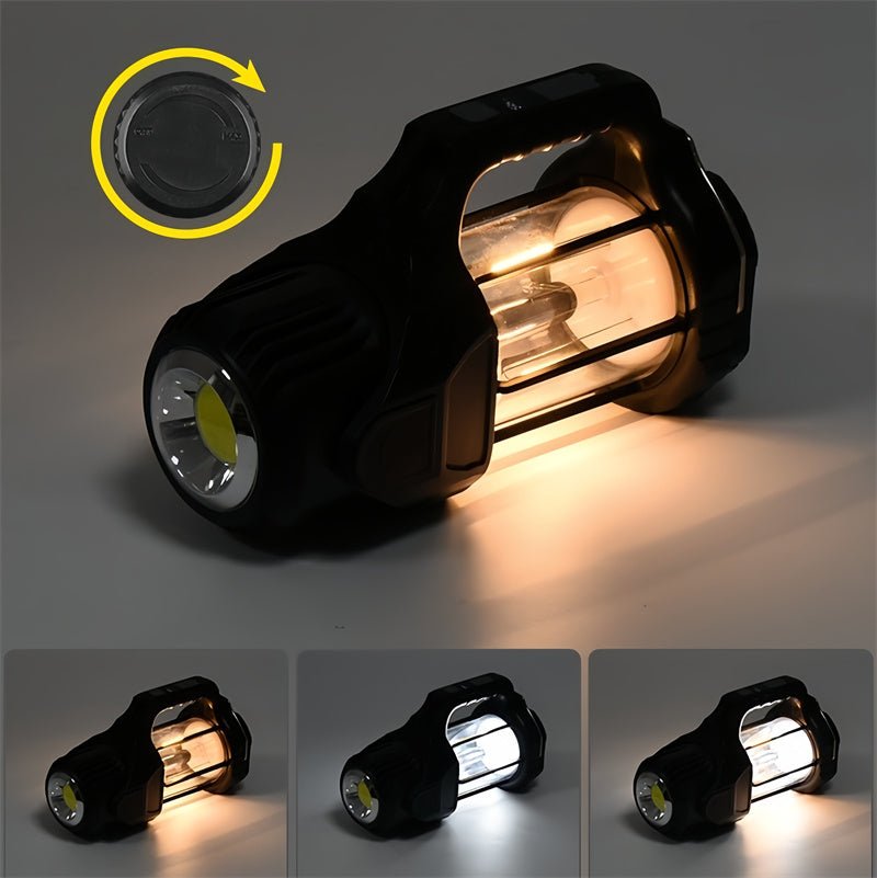 Upgraded Portable Camping Lantern - USB-C Rechargeable Waterproof Searchlight for Outdoor, Hiking, Emergencies & More