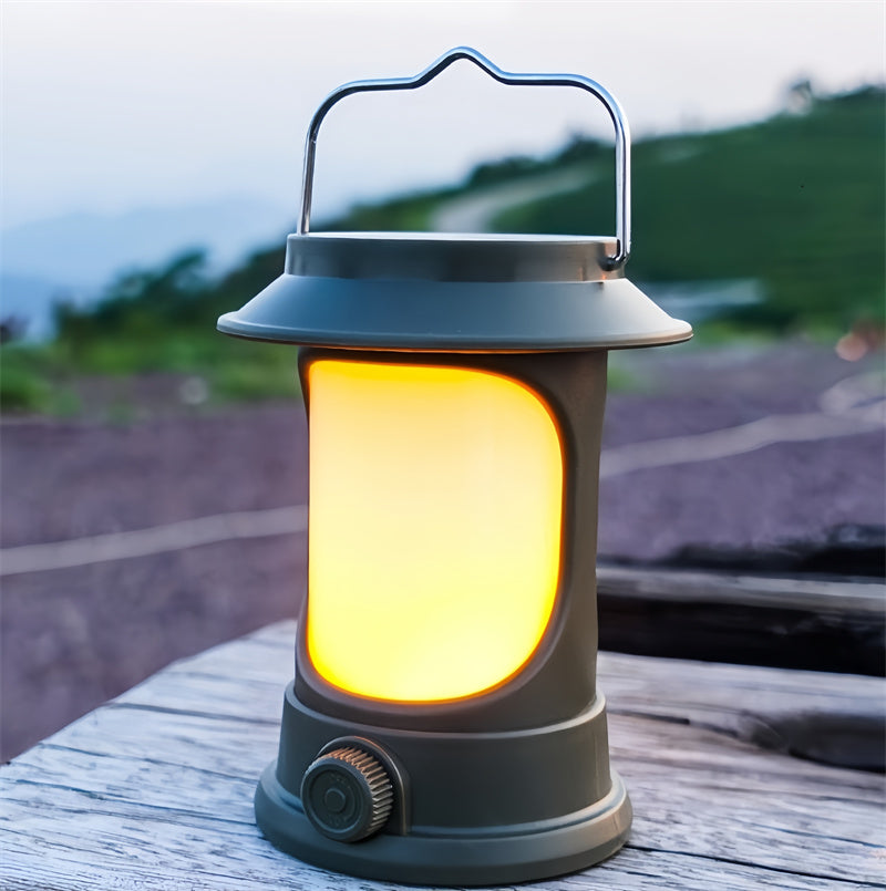 New Arrival Green Lantern Solar Camp Light Portable Rechargeable Lamp Table Lamp Solar Powered Vintage Lamp Multi-functional Portable Led Light