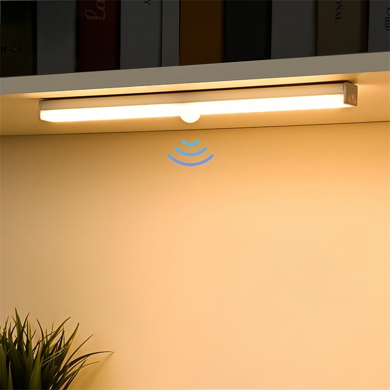 Smart Motion-Sensing LED Rechargeable Strip Light - Wireless Magnetic Adhesive Cabinet Wardrobe Lighting Bar
