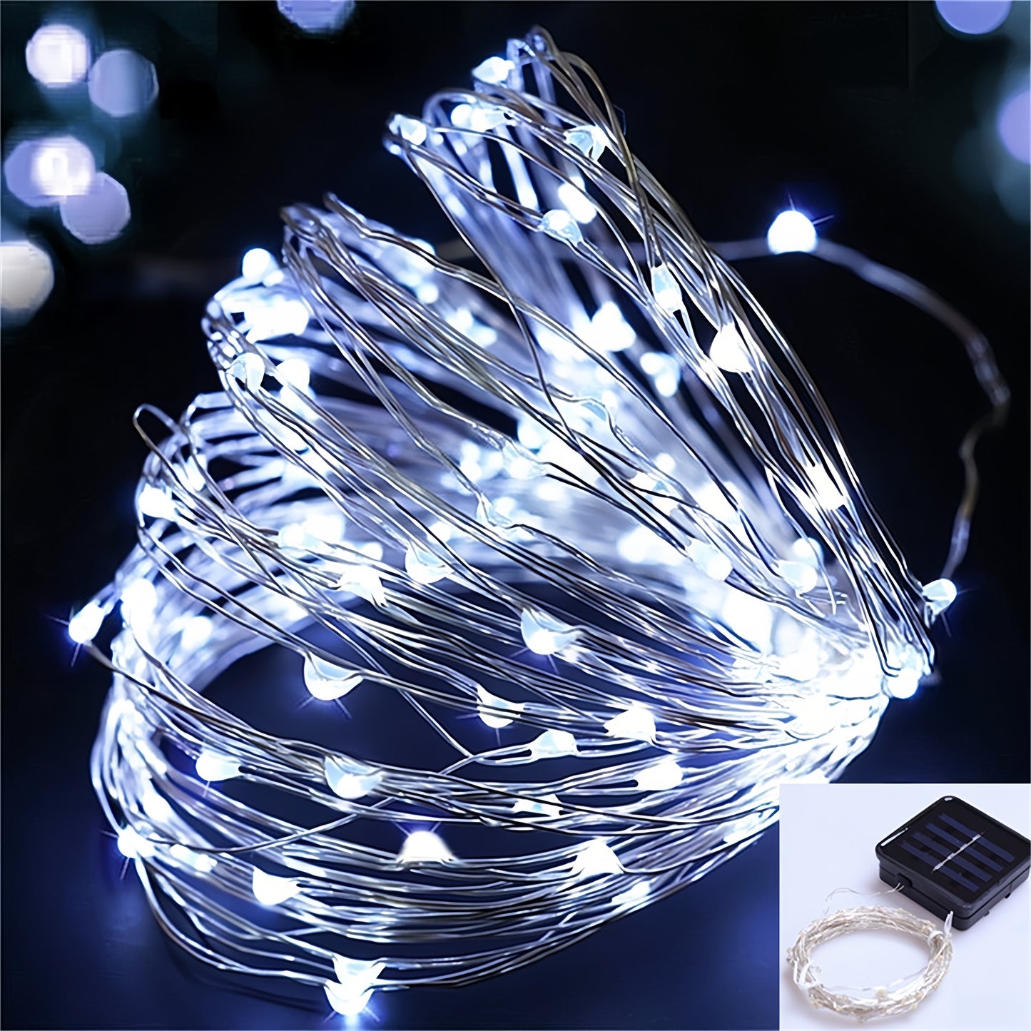 Waterproof Solar Copper Wire Lights Outdoor Decoration Lamp Holiday Decor Fairy Lights