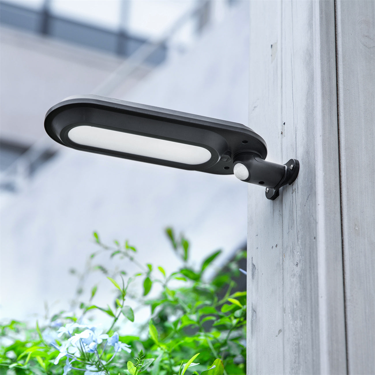 Solar Wall Light - Outdoor Garden Lighting, Motion Sensor LED Solar Powered Wall Lamp for Home Exterior & Pathways