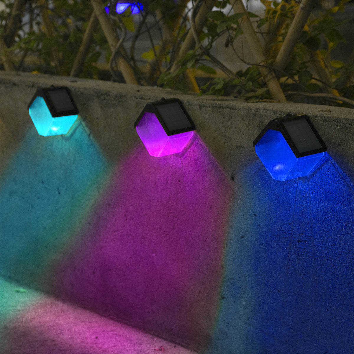 Colorful solar LED hanging light for tree decoration
