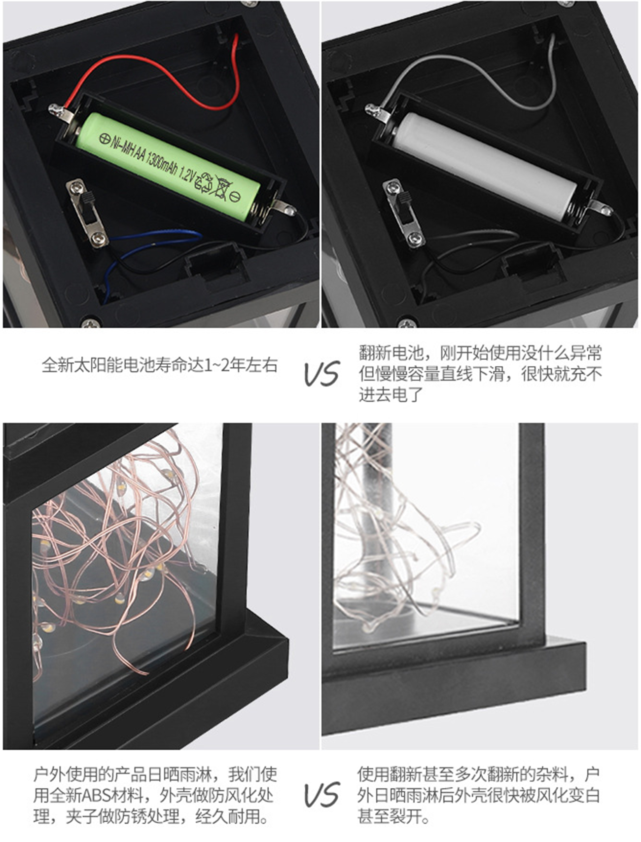 Solar Landscape Lights Garden Decorative Hanging Light Outdoor Tree LED Yard Night Lamp
