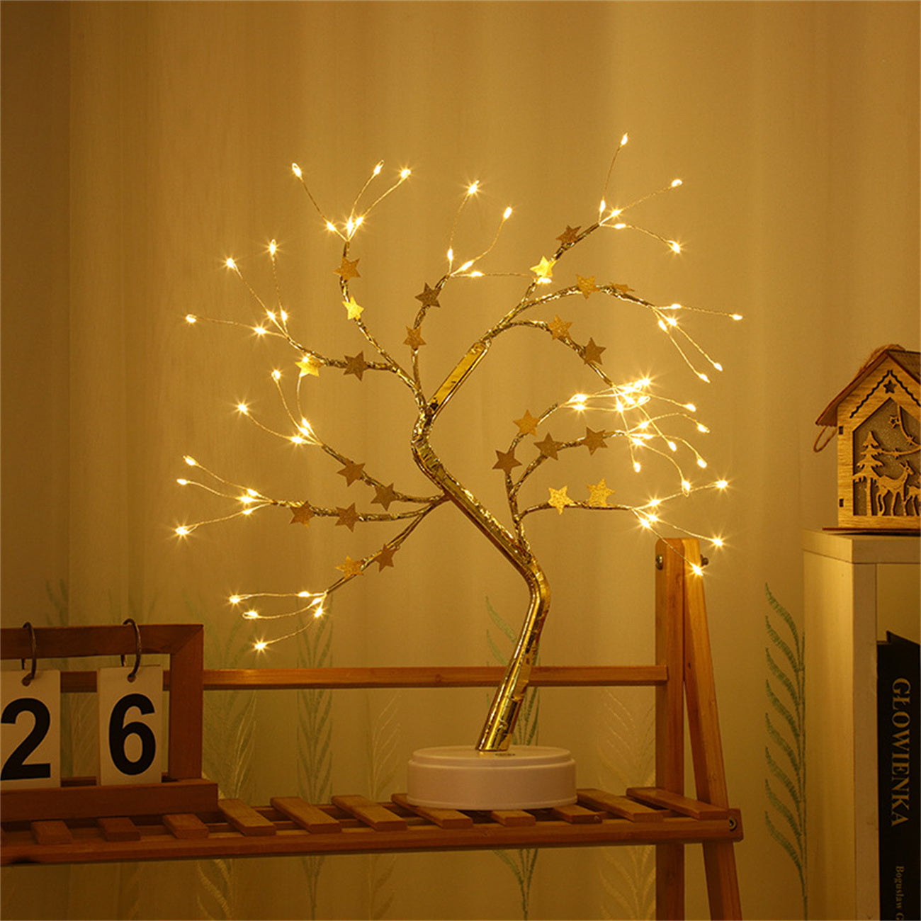 LED Tree Light Festive Indoor Atmosphere Lamp Christmas Tree Decoration Table Lamp