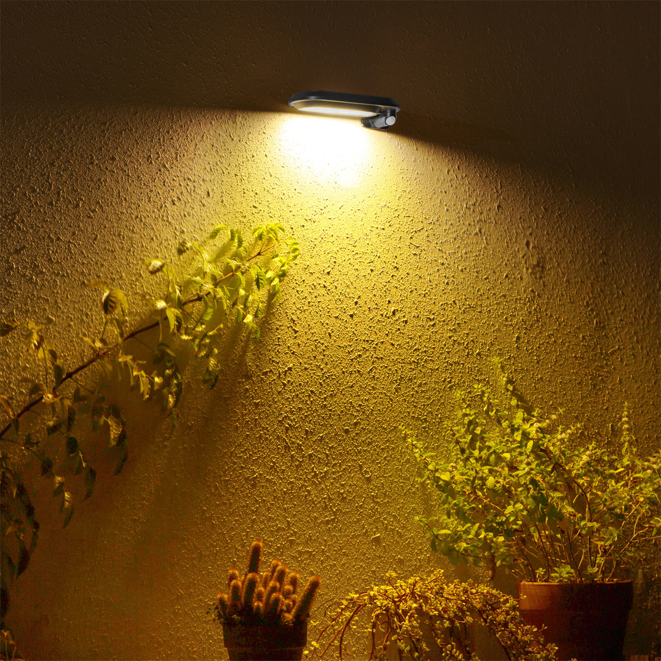 Solar Wall Light - Outdoor Garden Lighting, Motion Sensor LED Solar Powered Wall Lamp for Home Exterior & Pathways