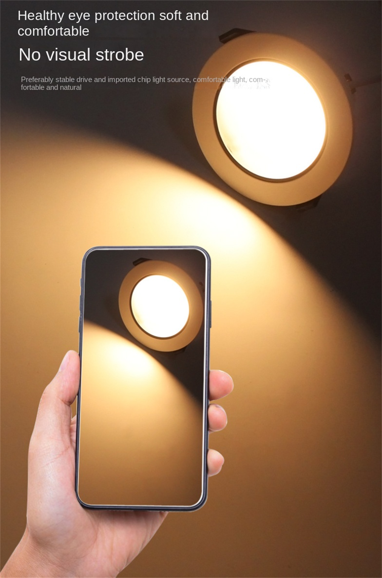 Tube lights dialing code anti glare three color tube LED light full spectrum household ceiling light living room lamp hallway wall lamp bedroom CCT variable spot light