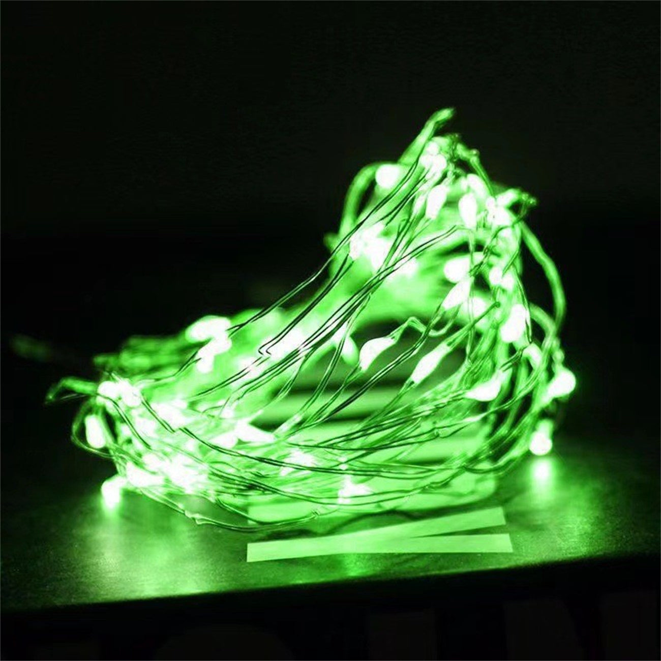 Outdoor waterproof LED solar copper wire light string remote control string light courtyard atmosphere light Christmas decoration lights