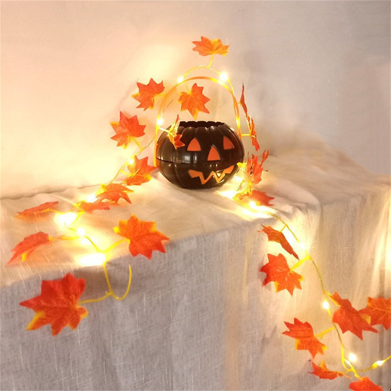 Solar light string LED vine light simulation ivy battery light string courtyard decoration color light copper wire light