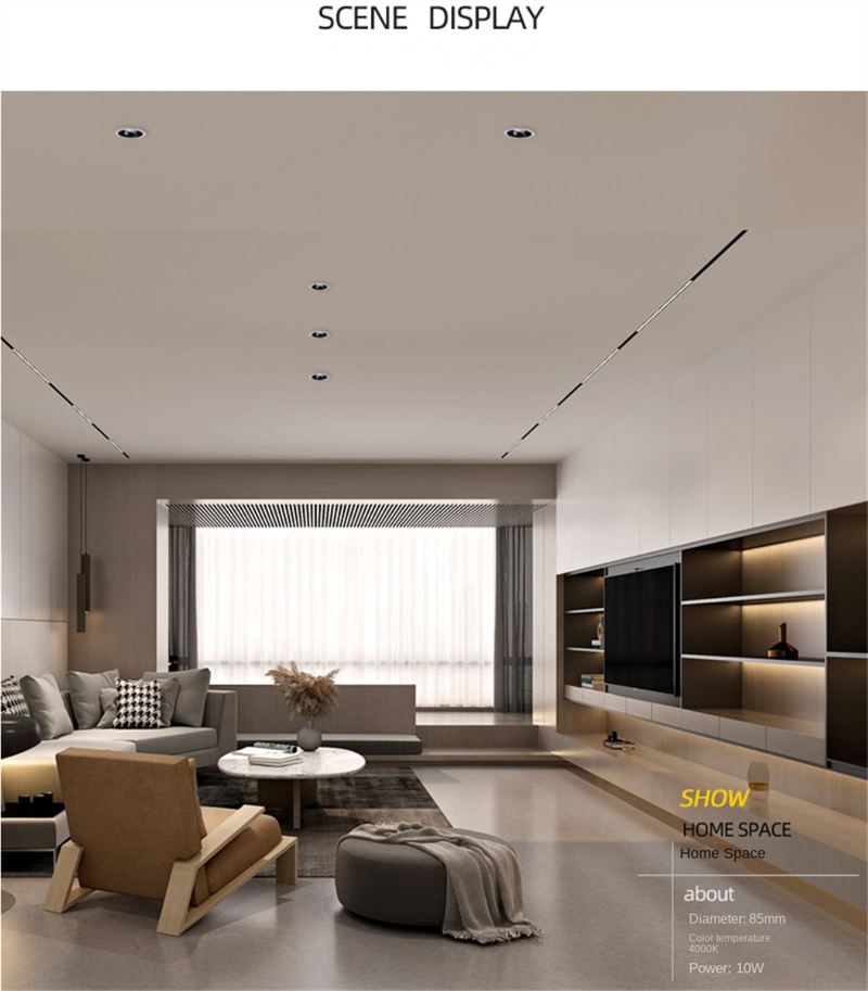75mm Recessed LED Spotlights - CRI 98 High Color Accuracy, Anti-Glare No Stray Light, Hill-Shaped Beam for Home/Office/Studio Lighting