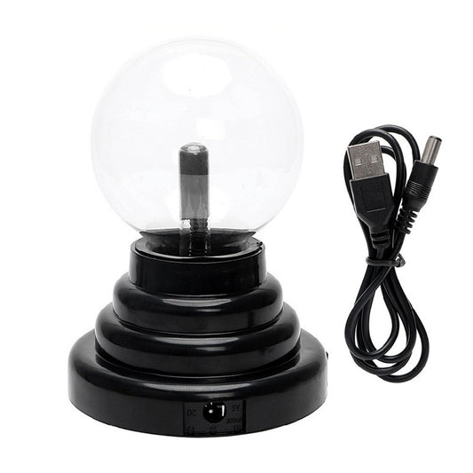 Interactive Plasma Ball Lamp – Touch & Sound Activated Magic Lightning Sphere – STEM Science Novelty Light