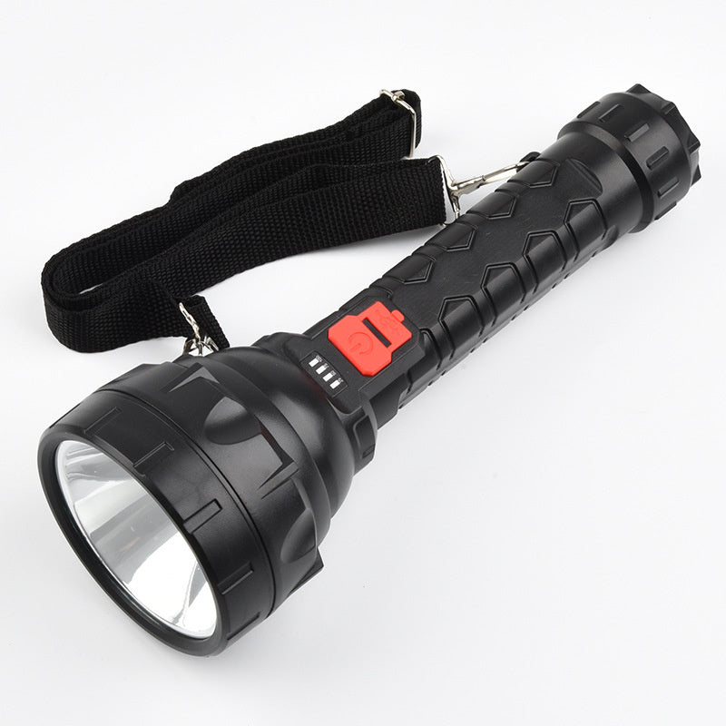 Rechargeable High-Power LED Spotlight – Long-Range Beam + Side Light for Outdoor, Emergency, and Camping Use 🔋 Ultra-bright. Ultra-reliable. Always ready