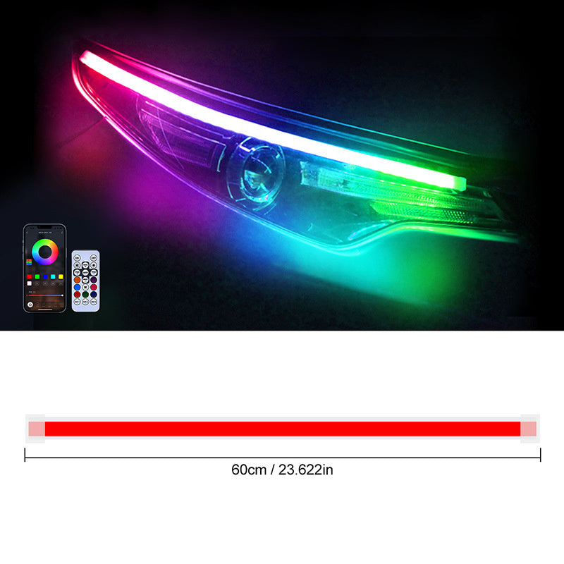 RGB Dynamic Flow Car LED Light Strip – Smart APP-Controlled Turn Signal & Ambient Lighting