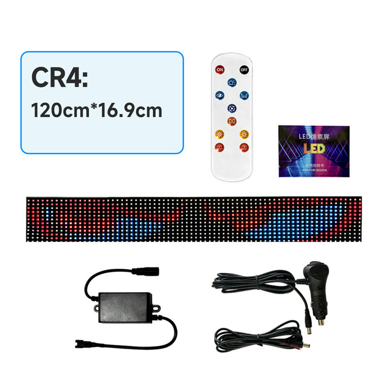 Panel LED de matriz de control de voz por IA - Pantalla suave programable DIY para ventanillas de coche "Ojos de diablo" y "Alas de ángel"