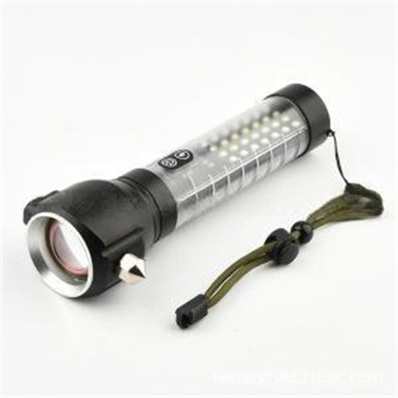UltraBright Pro Aluminum Magnetic Work Flashlight — Long-Lasting Power, Side Light, Digital Display, Laser Beam