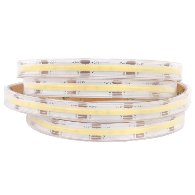 10mm Waterproof CCT COB LED Strip – Outdoor Safe, Flame-Retardant Ambient Lighting