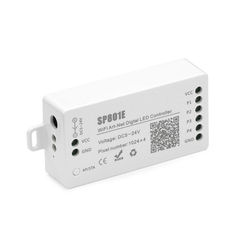 Controlador LED Smart RGBIC – Modo dual Bluetooth y WiFi, efectos dinámicos personalizados para accesorios LED direccionables