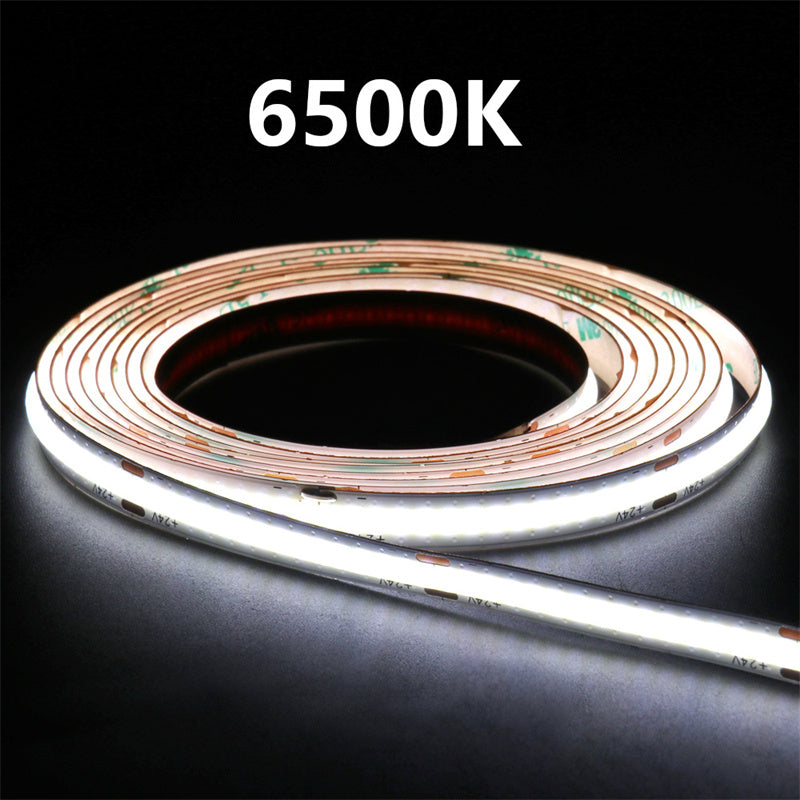 8mm Continuous COB LED Strip – High CRI, Flicker-Free, Ultra Bright & Flexible Linear Light 🌟 Professional-grade lighting in a slim, seamless, and easy-to-install form.