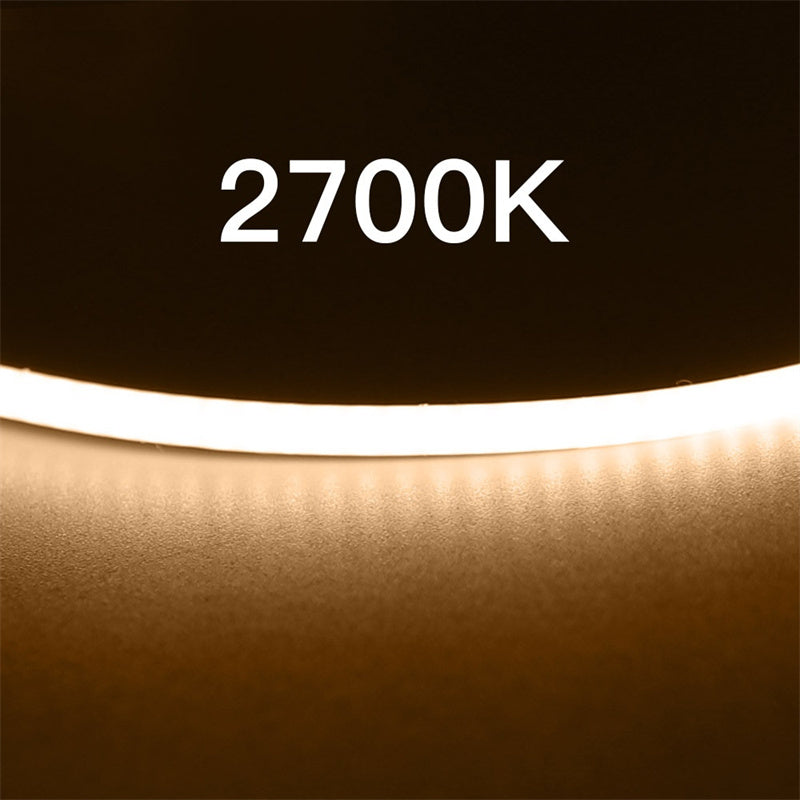 2.7mm COB LED Strip – Ultra-Slim, Soft White, 480 LEDs/m, Flicker-Free Accent Light 🔦 Perfect for fine detail lighting, compact designs, and smooth ambient glow