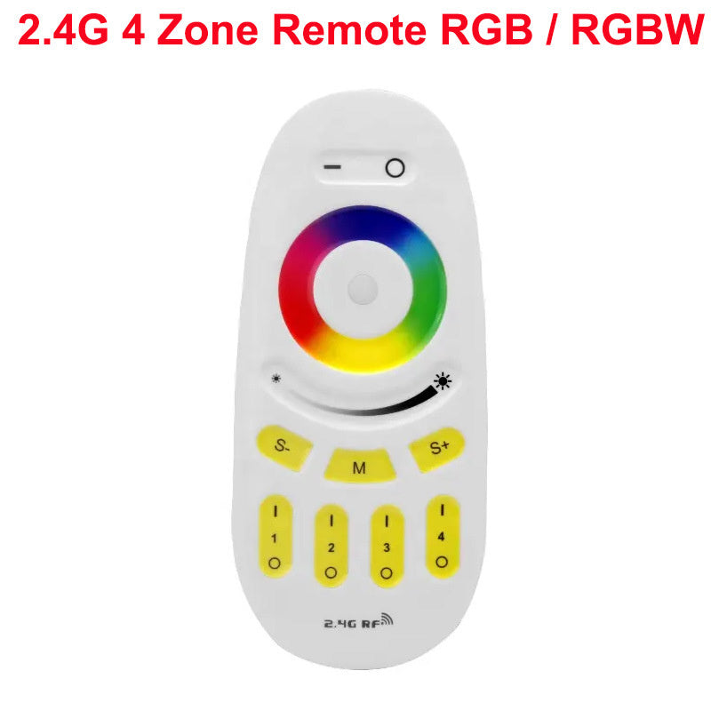 2.4G Wireless LED Dimmer Controller RGB/RGBWC Smart Group Control Touch Panel for Colorful LED Strip Lights