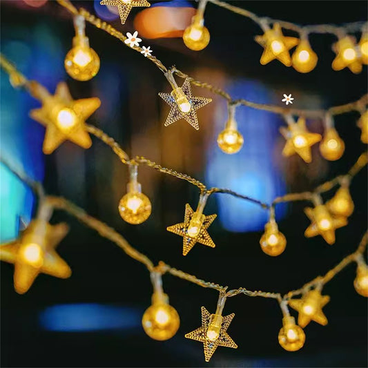 LED string lights out door frosted small white ball string light bulbs for festival party string light decoration floor lamp fairy string lights camp lights atmosphere light