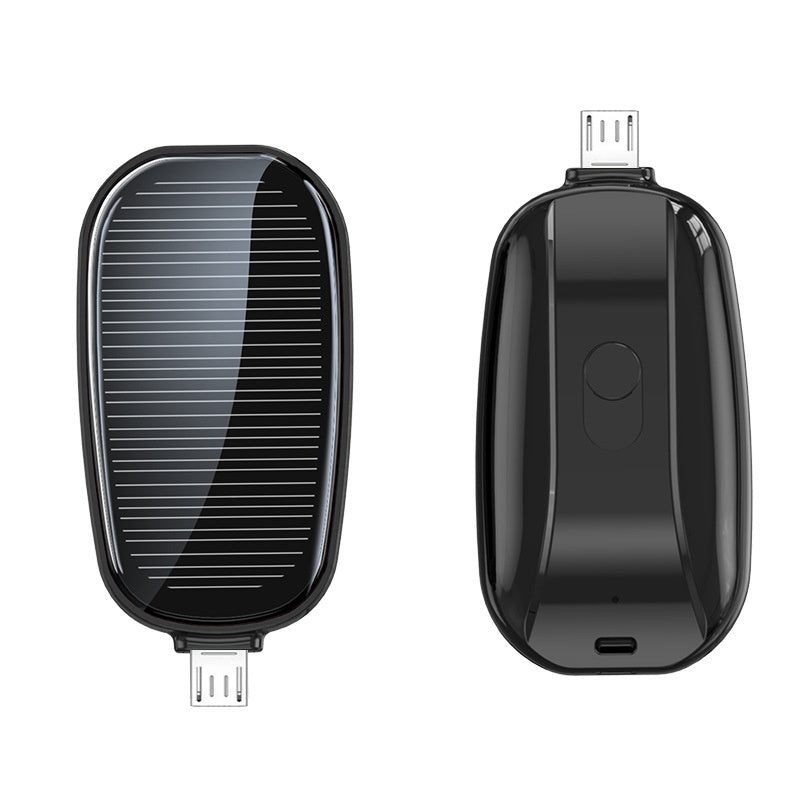 New mini emergency solar power bank built-in wireless power bank for outdoor travel use compact portable power source