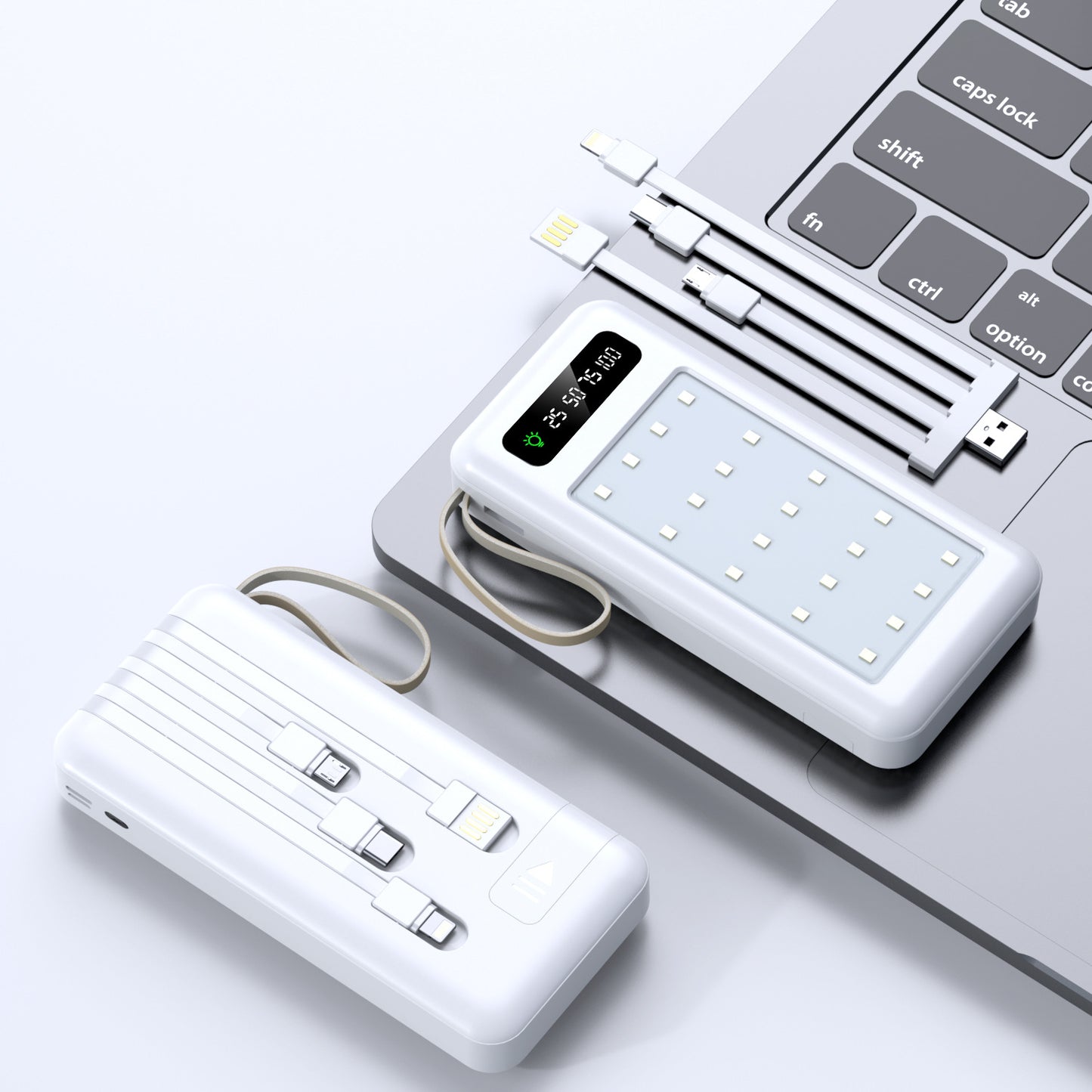 Outdoor Camping Light Power Bank 10000mAh 20000mAh Big Capacity Shareable Built-in 4-Line Mobile Power