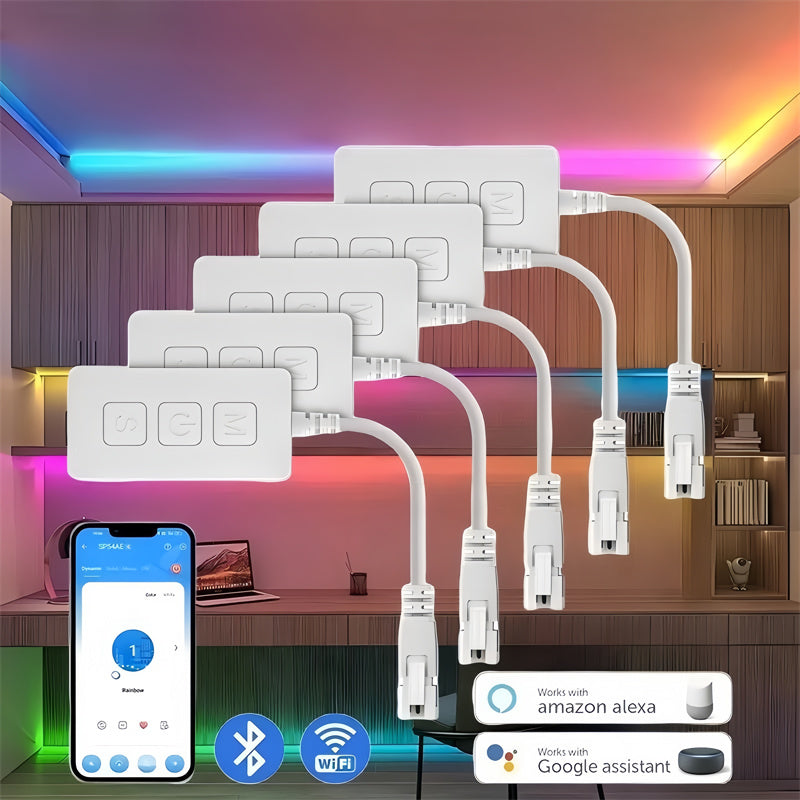 Bluetooth WiFi RGBCCT Smart LED Controller – HY