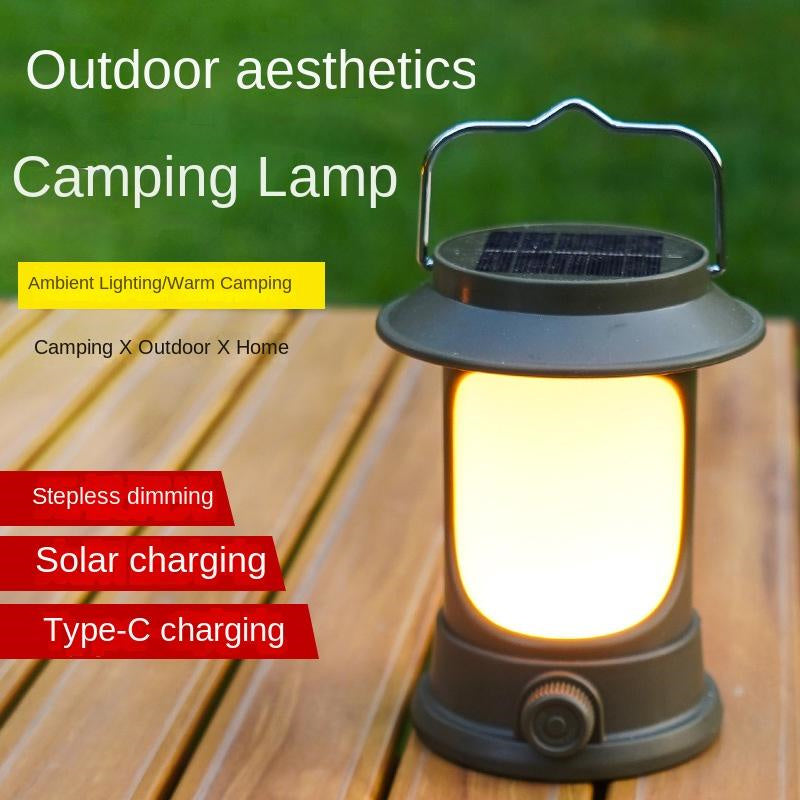 New Arrival Green Lantern Solar Camp Light Portable Rechargeable Lamp Table Lamp Solar Powered Vintage Lamp Multi-functional Portable Led Light