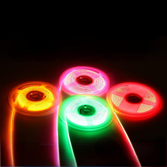 Ultra Slim RGB COB LED Strip Light – 2.7mm Width, 3.7V Super Bright Adhesive Light Strip, High CRI Ambient Lighting for DIY Decor