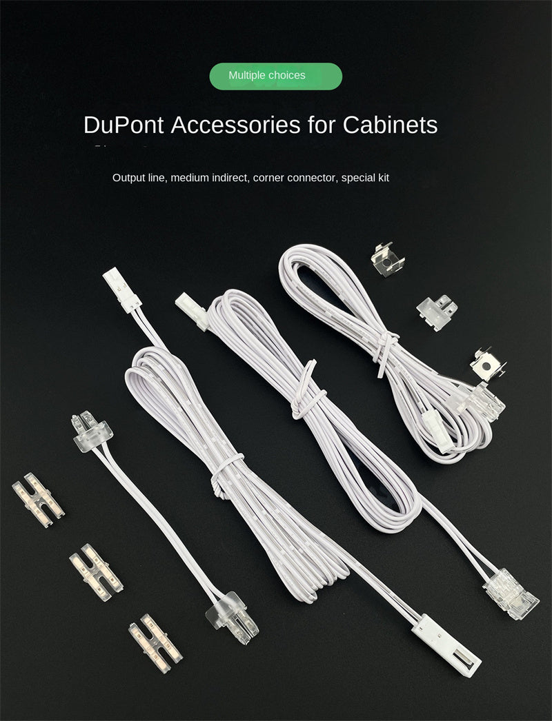 5V / 12V / 24V 2-Pin LED Strip Jumper Wires Solderless Led Strip Connectors for 5mm, 8mm and 10mm COB/SMD LED strips