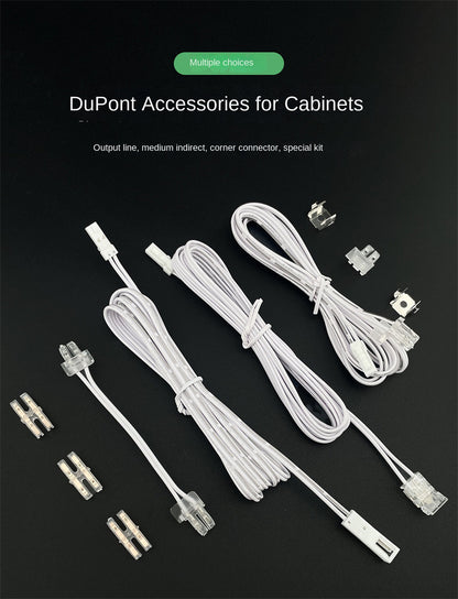 5V / 12V / 24V 2-Pin LED Strip Jumper Wires Solderless Led Strip Connectors for 5mm, 8mm and 10mm COB/SMD LED strips