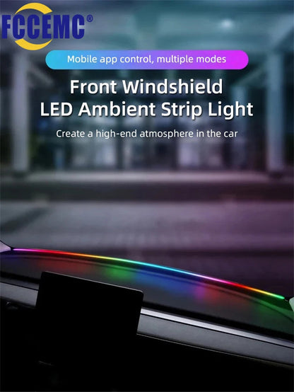 Wireless Acrylic Symphony Ambient Light Kit - 64-Color Wrap-Around Interior Lighting, App Control & Sync Footwell Lights